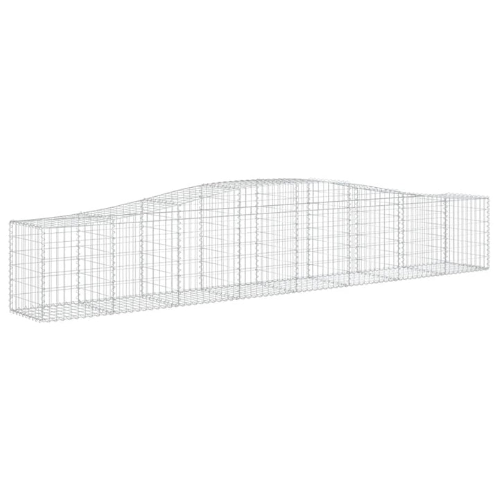 buet gabionkurv 400x50x60/80 cm galvaniseret jern