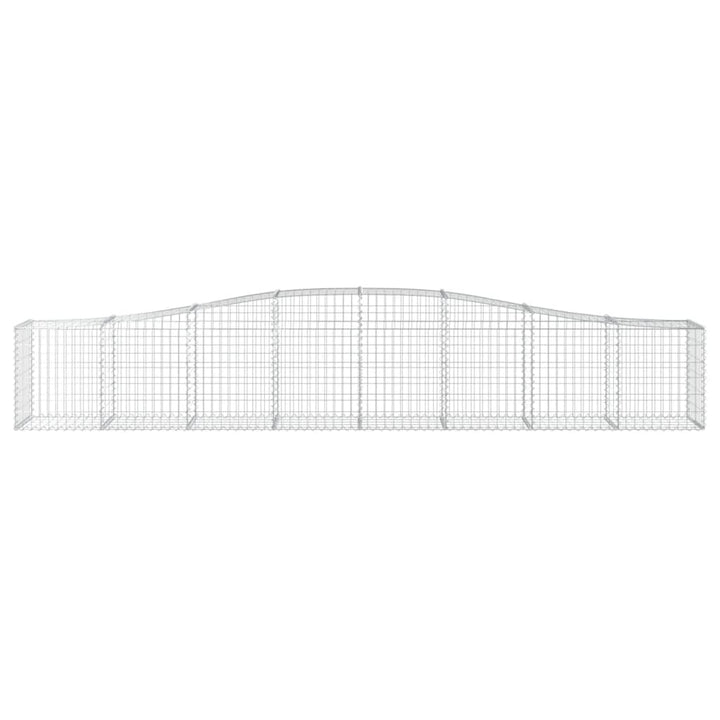 buet gabionkurv 400x50x60/80 cm galvaniseret jern