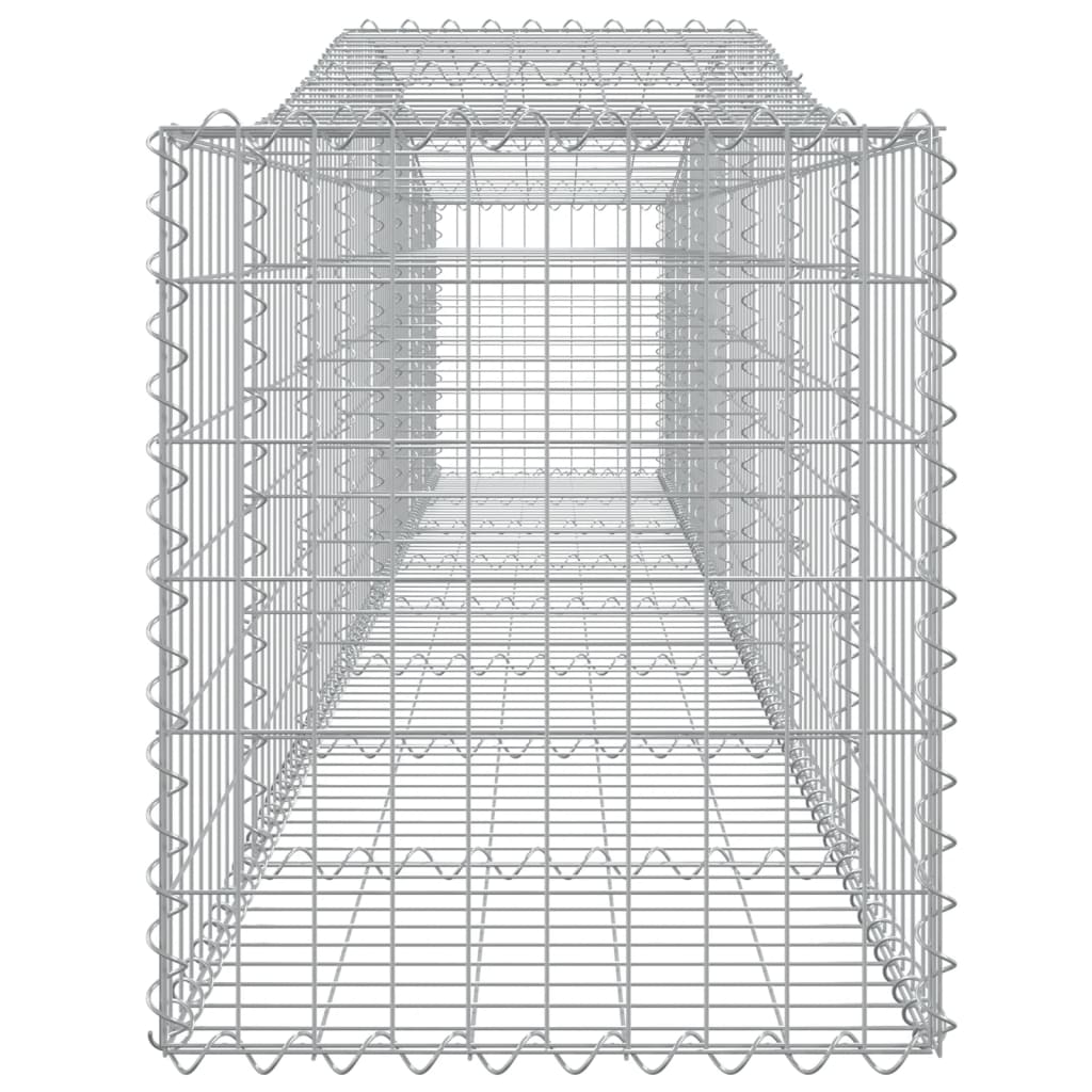 buet gabionkurv 400x50x60/80 cm galvaniseret jern