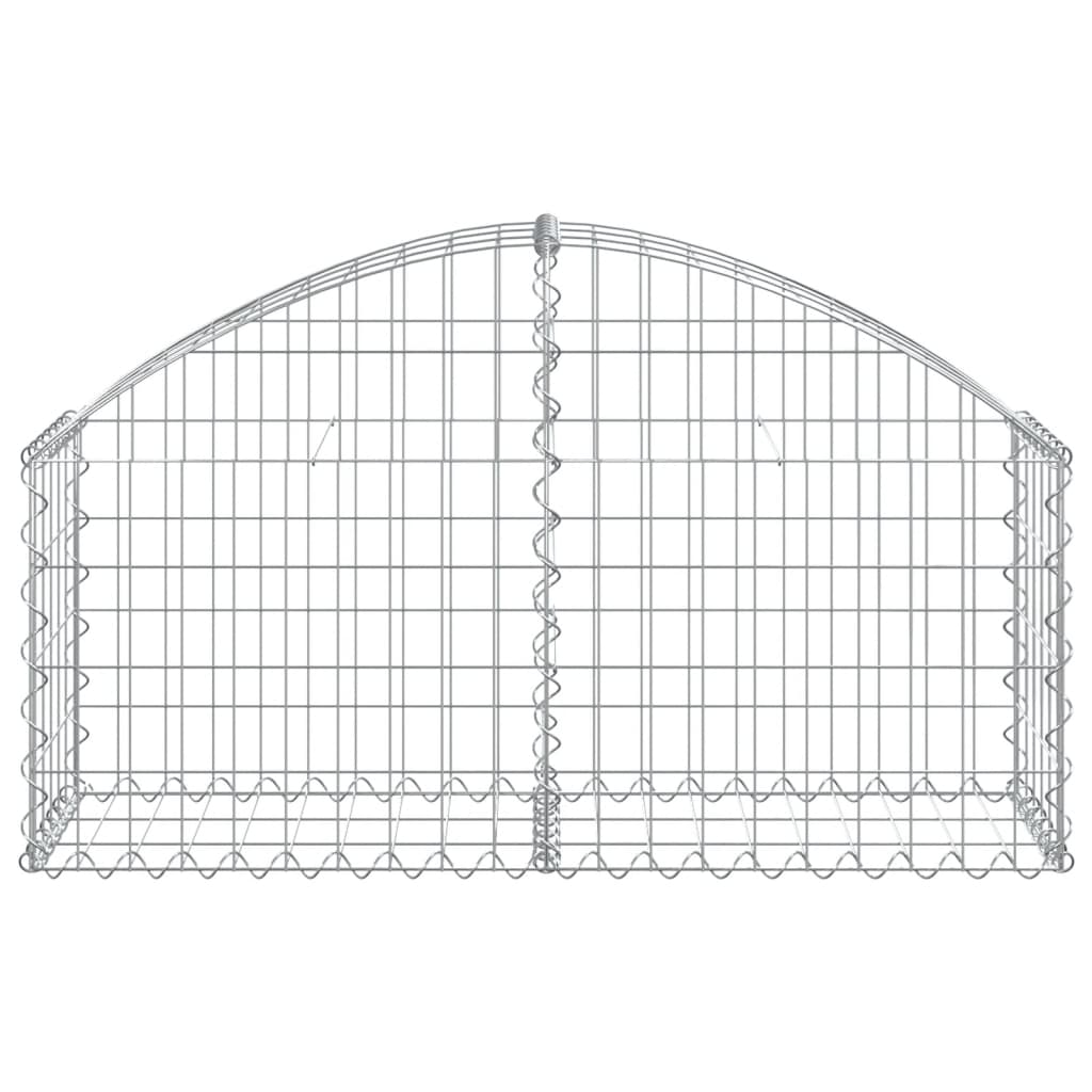 buet gabionkurv 100x30x40/60 cm galvaniseret jern