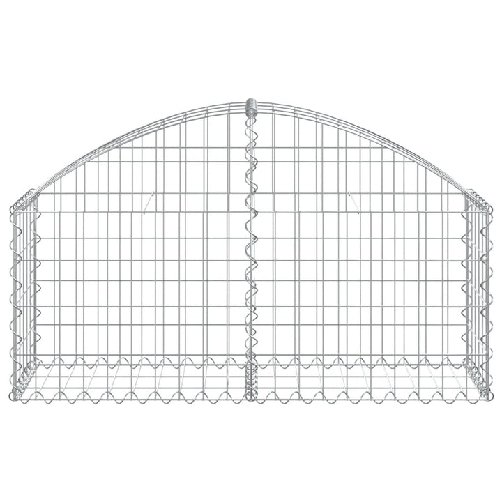 buet gabionkurv 100x30x40/60 cm galvaniseret jern
