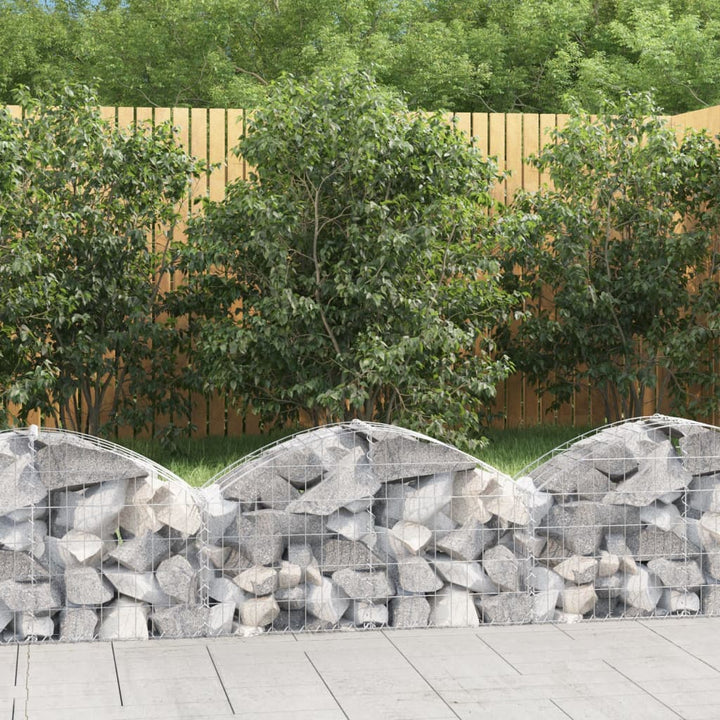 buet gabionkurv 100x30x40/60 cm galvaniseret jern