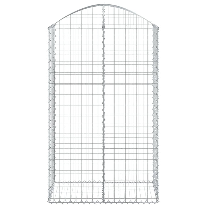 buet gabionkurv 100x50x160/180 cm galvaniseret jern