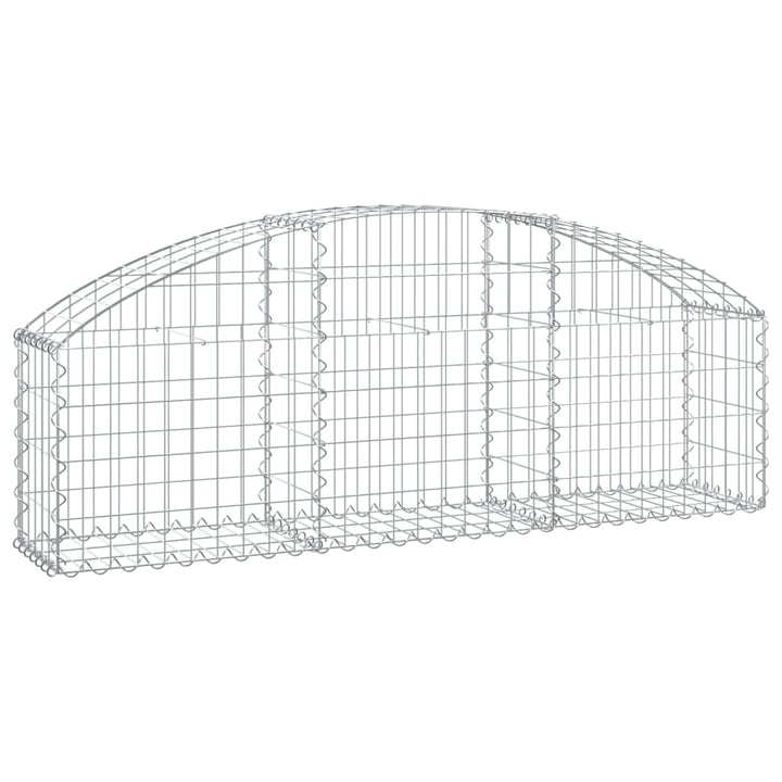 buet gabionkurv 150x30x40/60 cm galvaniseret jern
