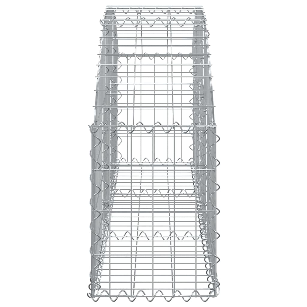 buet gabionkurv 150x30x40/60 cm galvaniseret jern