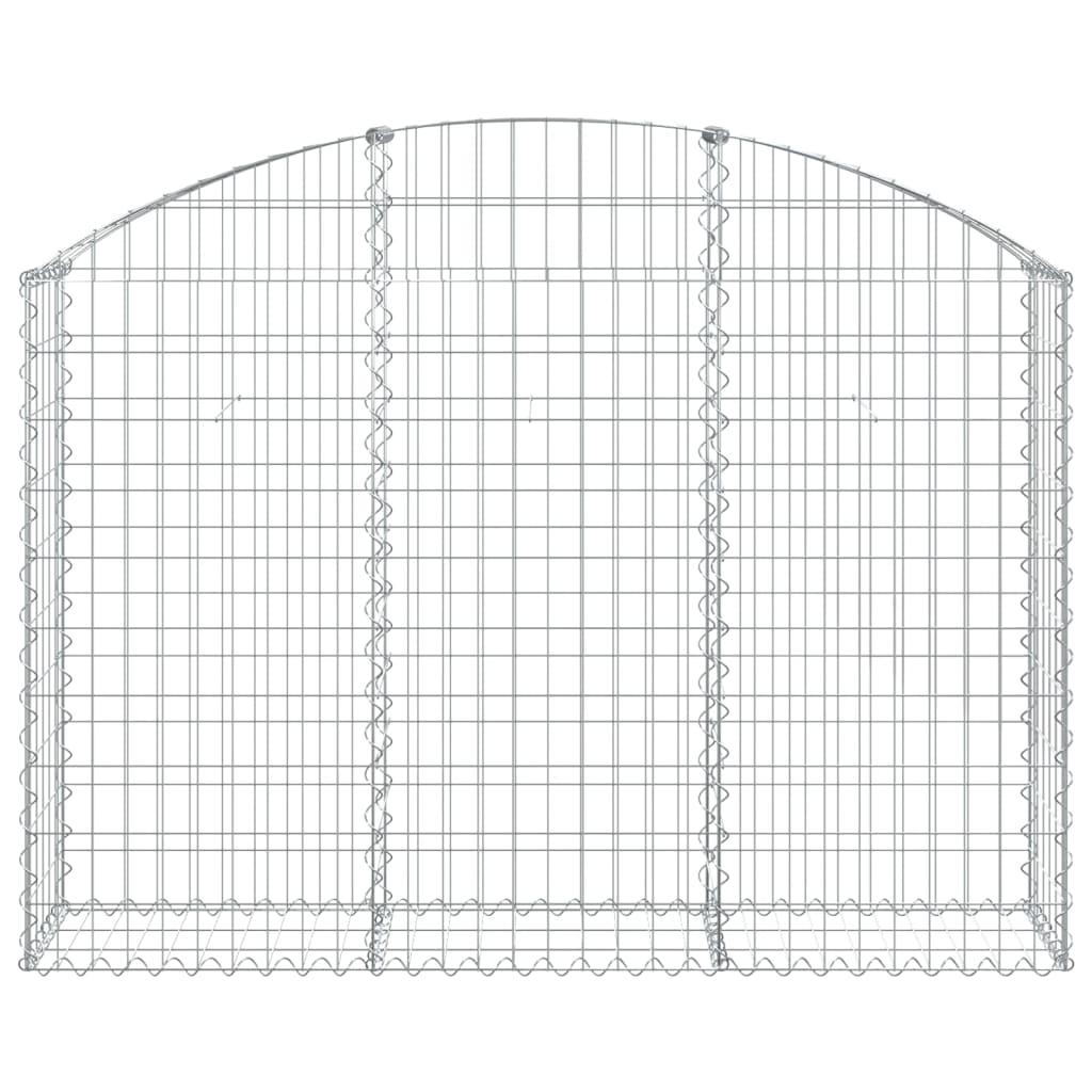 buet gabionkurv 150x30x100/120 cm galvaniseret jern