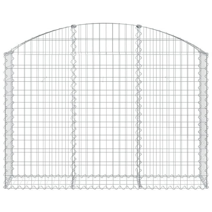 buet gabionkurv 150x30x100/120 cm galvaniseret jern