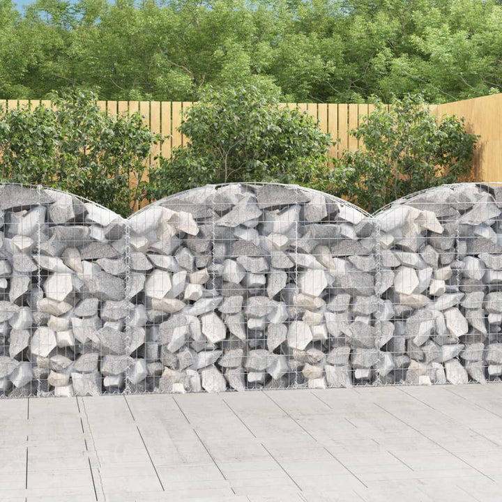 buet gabionkurv 150x30x100/120 cm galvaniseret jern