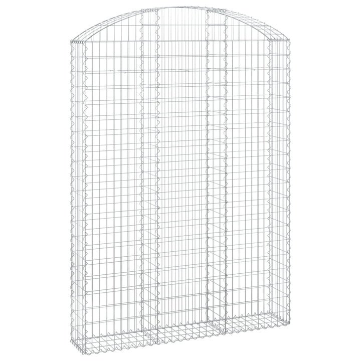 buet gabionkurv 150x30x200/220 cm galvaniseret jern