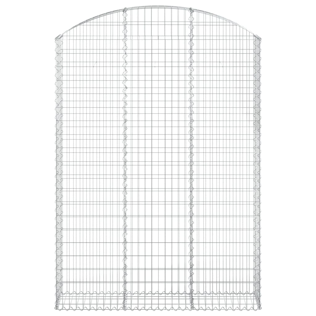 buet gabionkurv 150x30x200/220 cm galvaniseret jern
