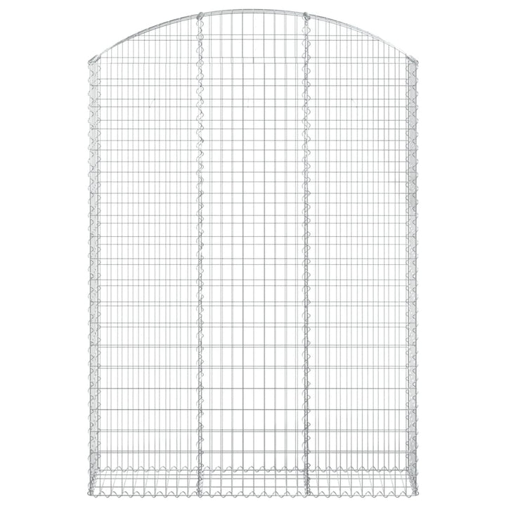 buet gabionkurv 150x30x200/220 cm galvaniseret jern