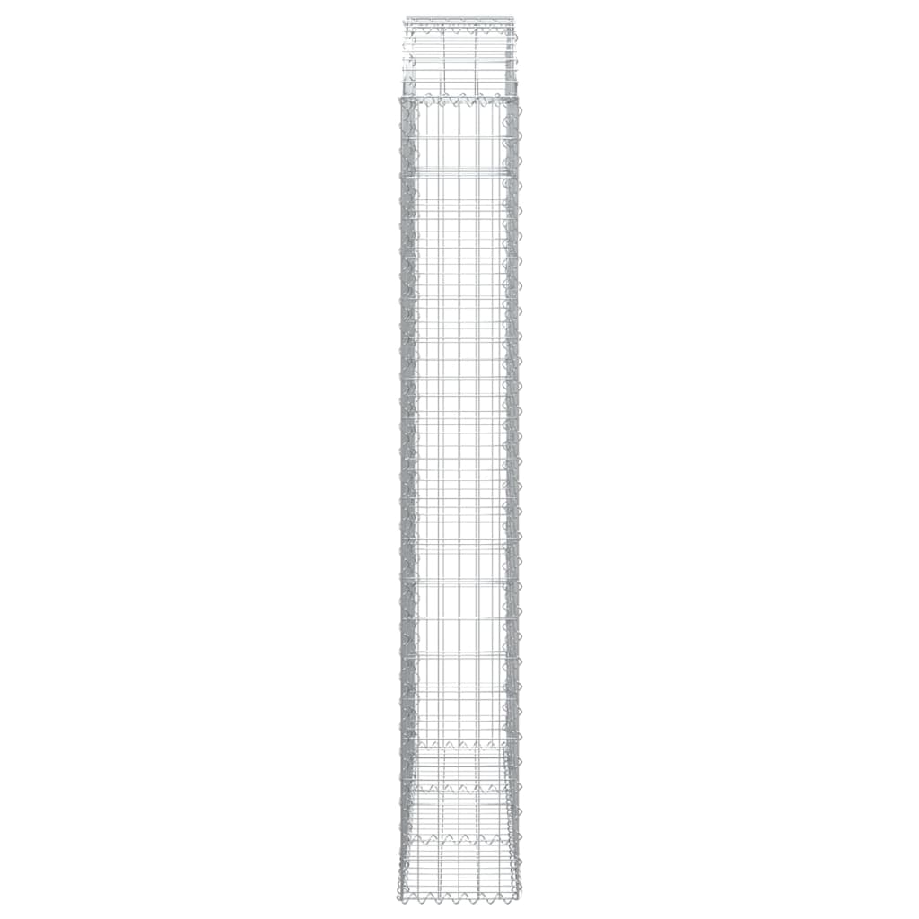 buet gabionkurv 150x30x200/220 cm galvaniseret jern