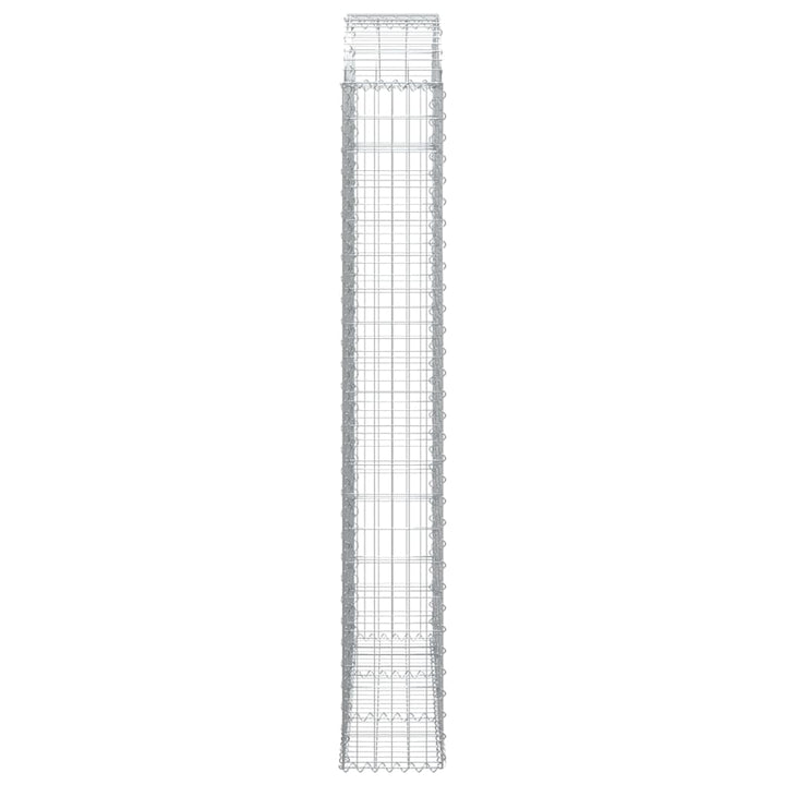 buet gabionkurv 150x30x200/220 cm galvaniseret jern