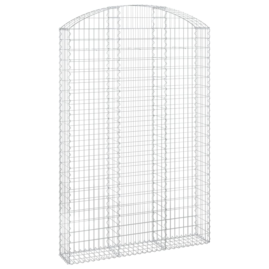 buet gabionkurv 150x30x220/240 cm galvaniseret jern