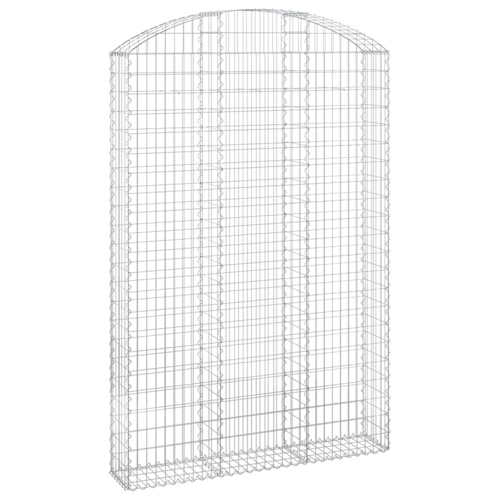 buet gabionkurv 150x30x220/240 cm galvaniseret jern