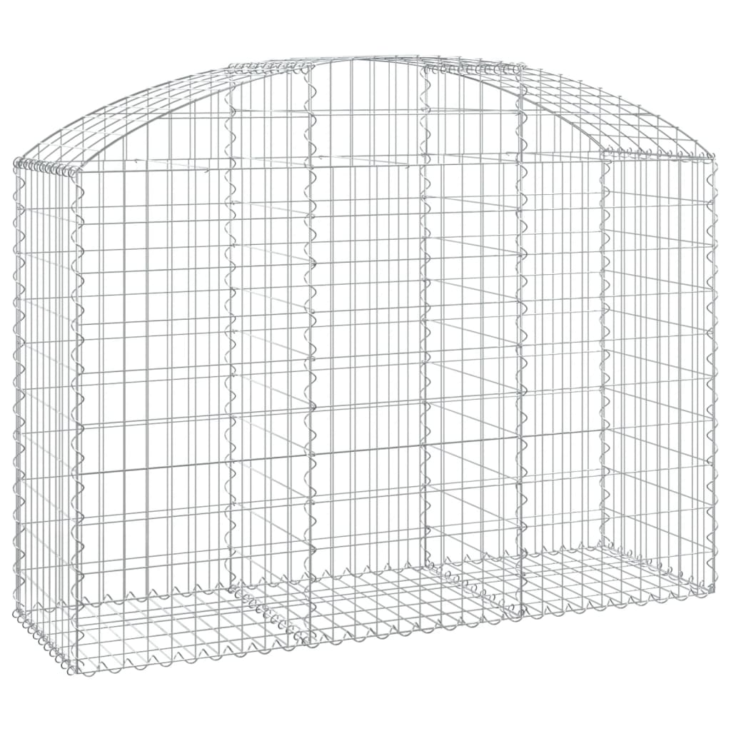 buet gabionkurv 150x50x100/120 cm galvaniseret jern
