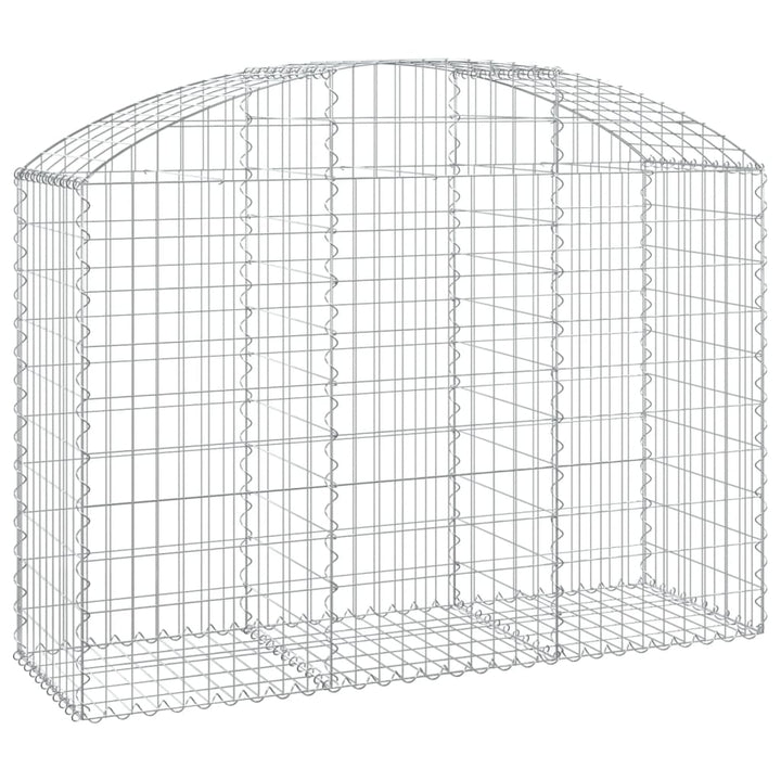 buet gabionkurv 150x50x100/120 cm galvaniseret jern