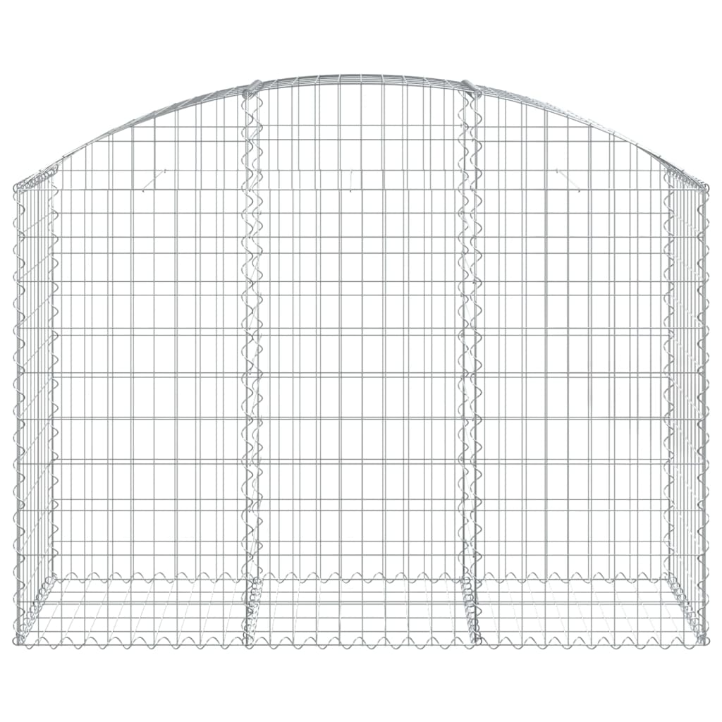 buet gabionkurv 150x50x100/120 cm galvaniseret jern