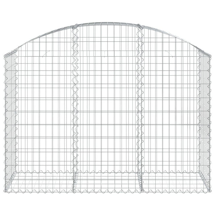 buet gabionkurv 150x50x100/120 cm galvaniseret jern