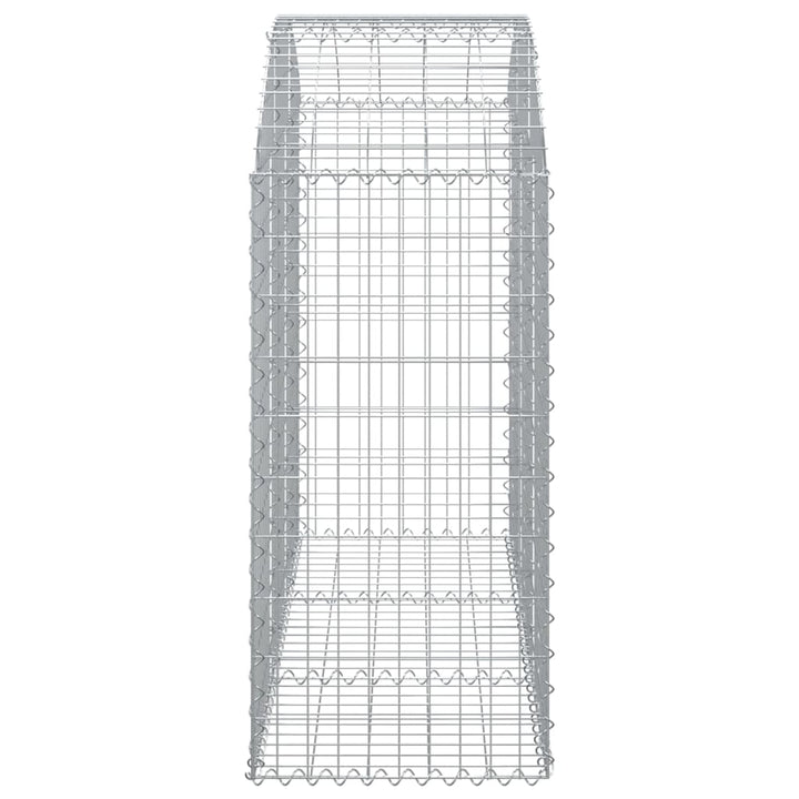 buet gabionkurv 150x50x100/120 cm galvaniseret jern