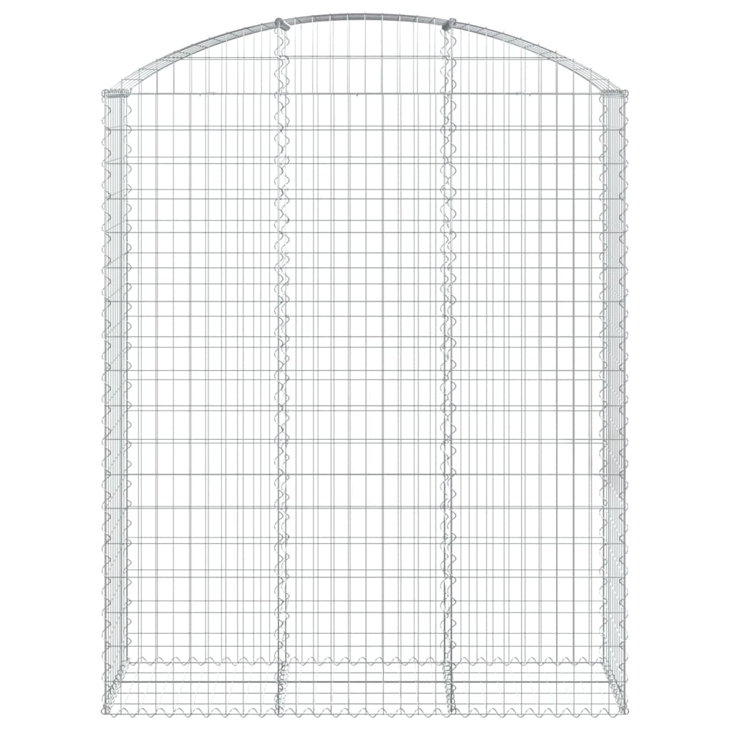 buet gabionkurv 150x50x180/200 cm galvaniseret jern