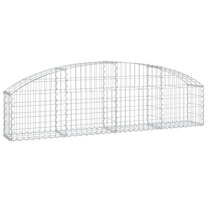 buet gabionkurv 200x30x40/60 cm galvaniseret jern