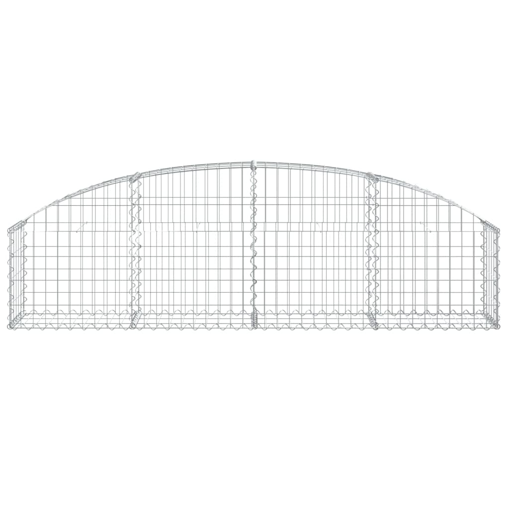 buet gabionkurv 200x30x40/60 cm galvaniseret jern