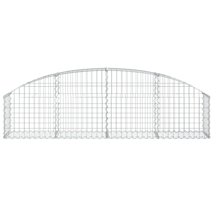 buet gabionkurv 200x30x40/60 cm galvaniseret jern