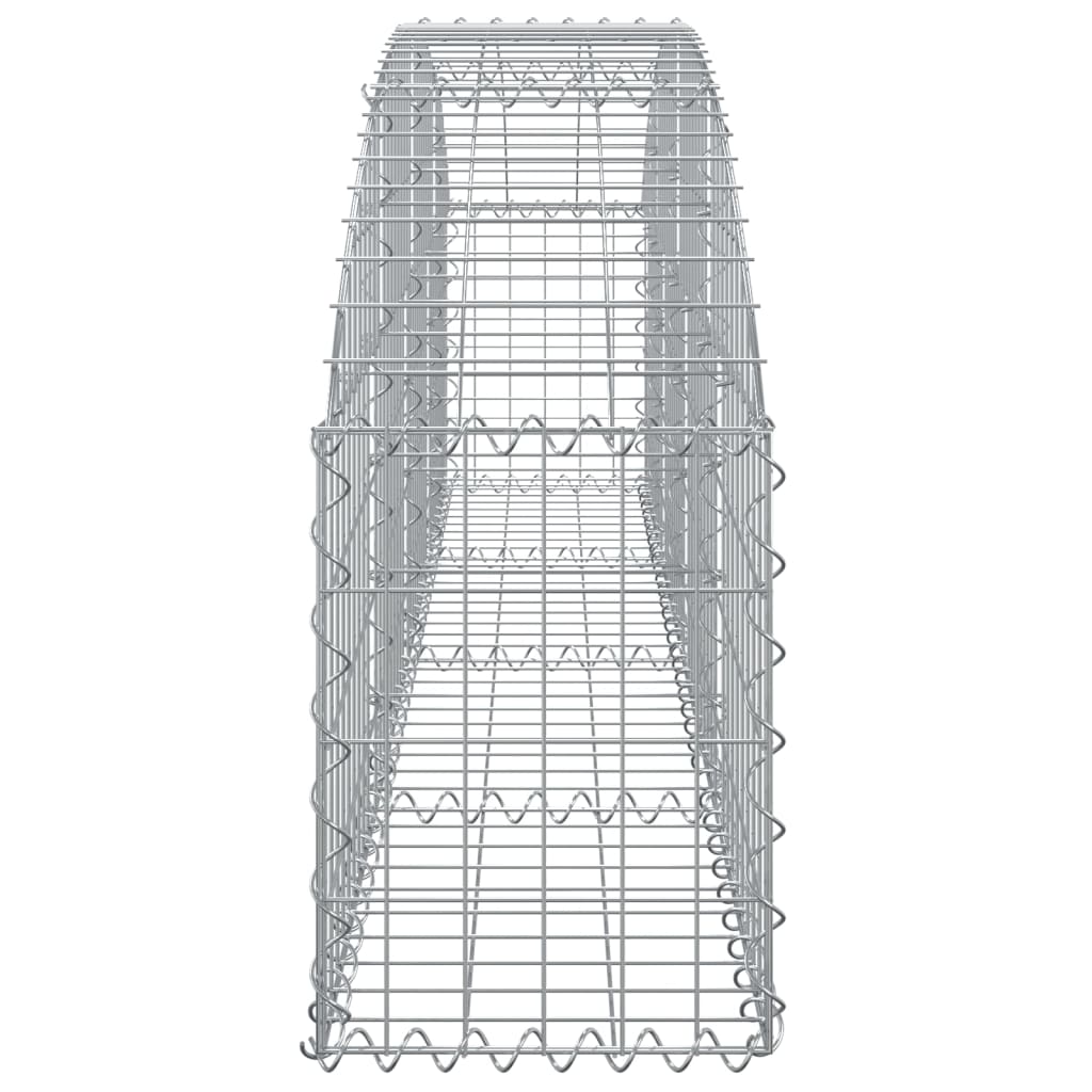 buet gabionkurv 200x30x40/60 cm galvaniseret jern