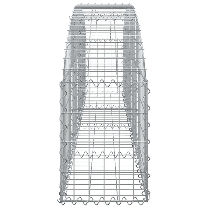 buet gabionkurv 200x30x40/60 cm galvaniseret jern