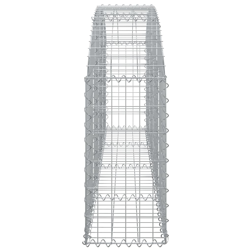 buet gabionkurv 200x30x60/80 cm galvaniseret jern