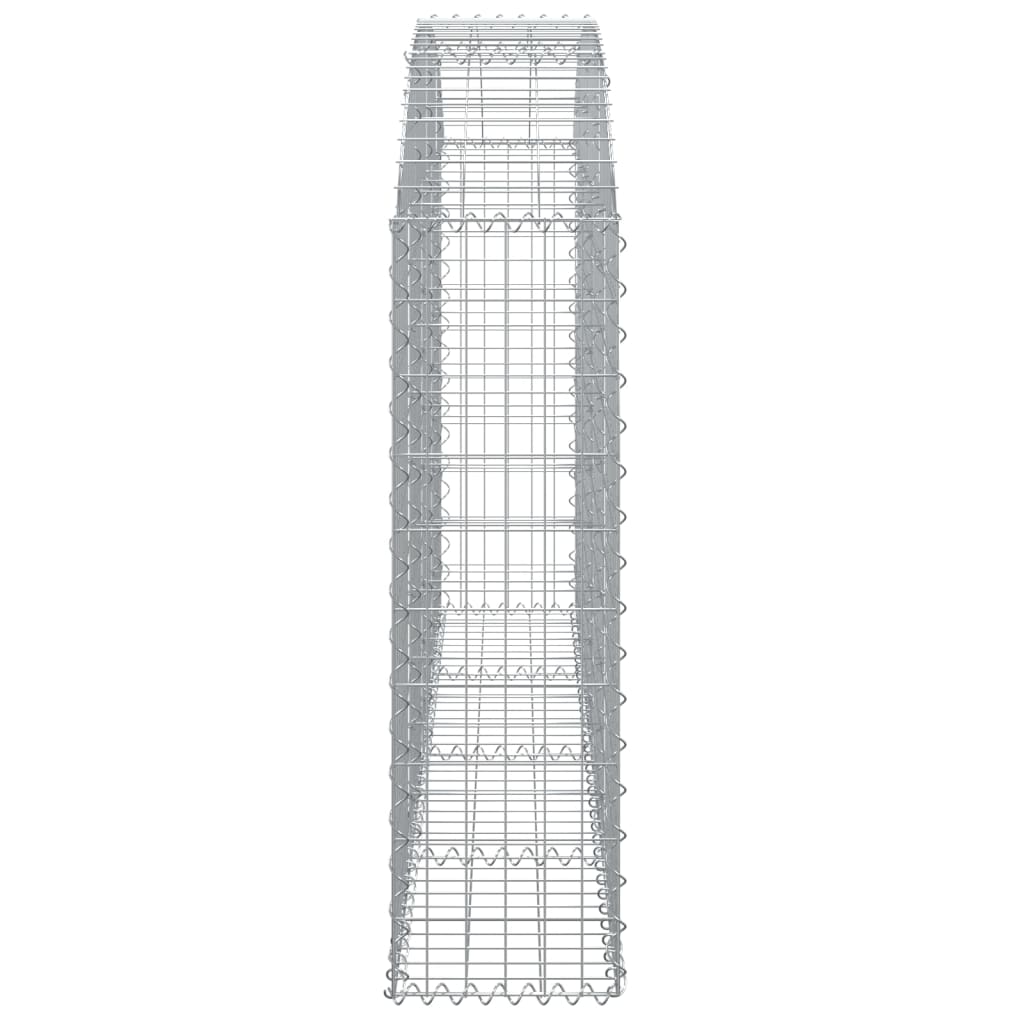 buet gabionkurv 200x30x100/120 cm galvaniseret jern