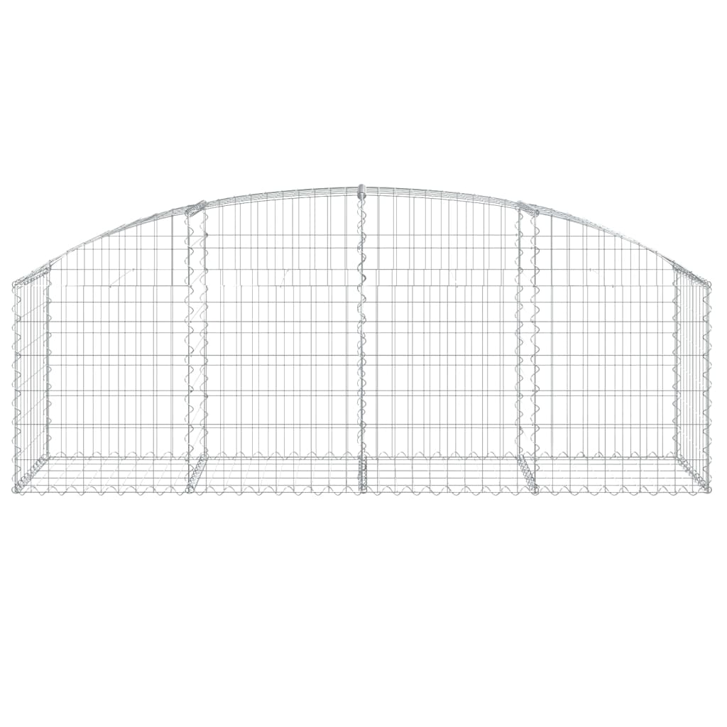 buet gabionkurv 200x50x60/80 cm galvaniseret jern