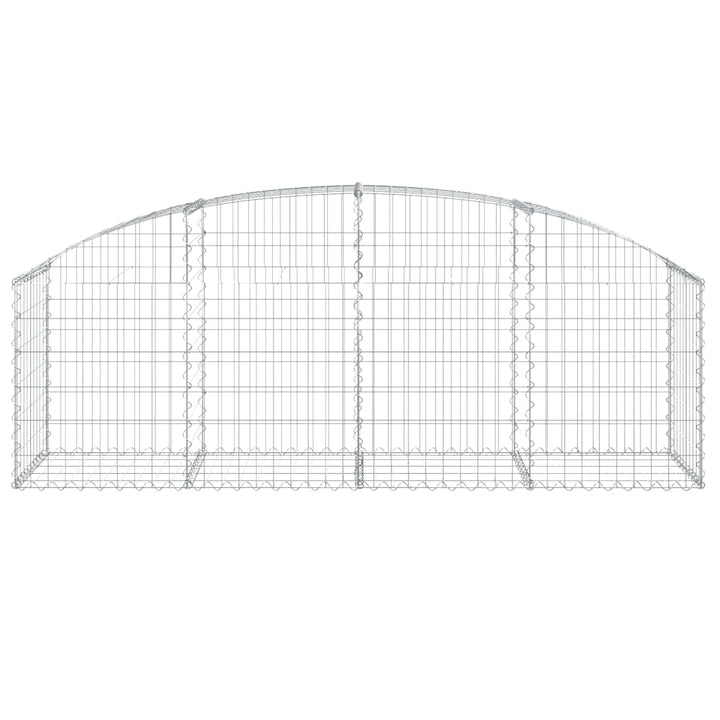 buet gabionkurv 200x50x60/80 cm galvaniseret jern