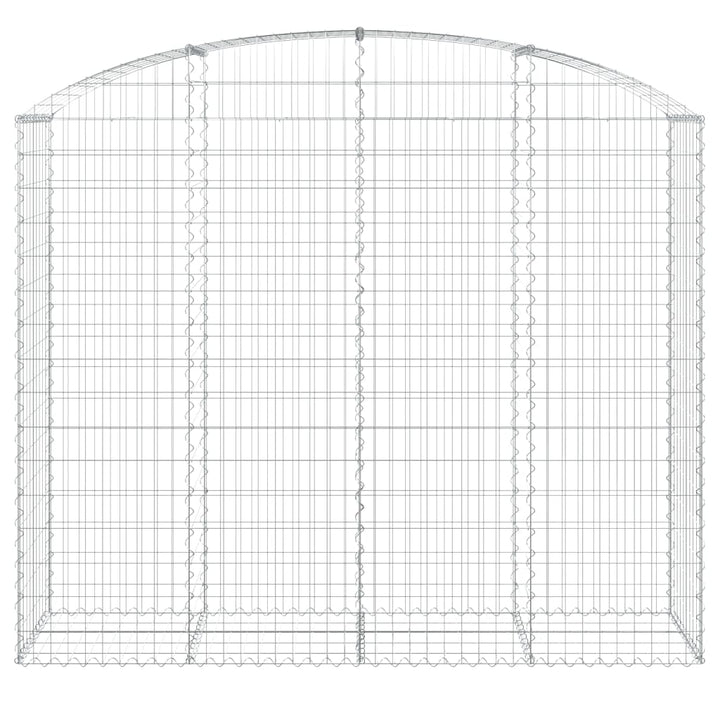 buet gabionkurv 200x50x160/180 cm galvaniseret jern