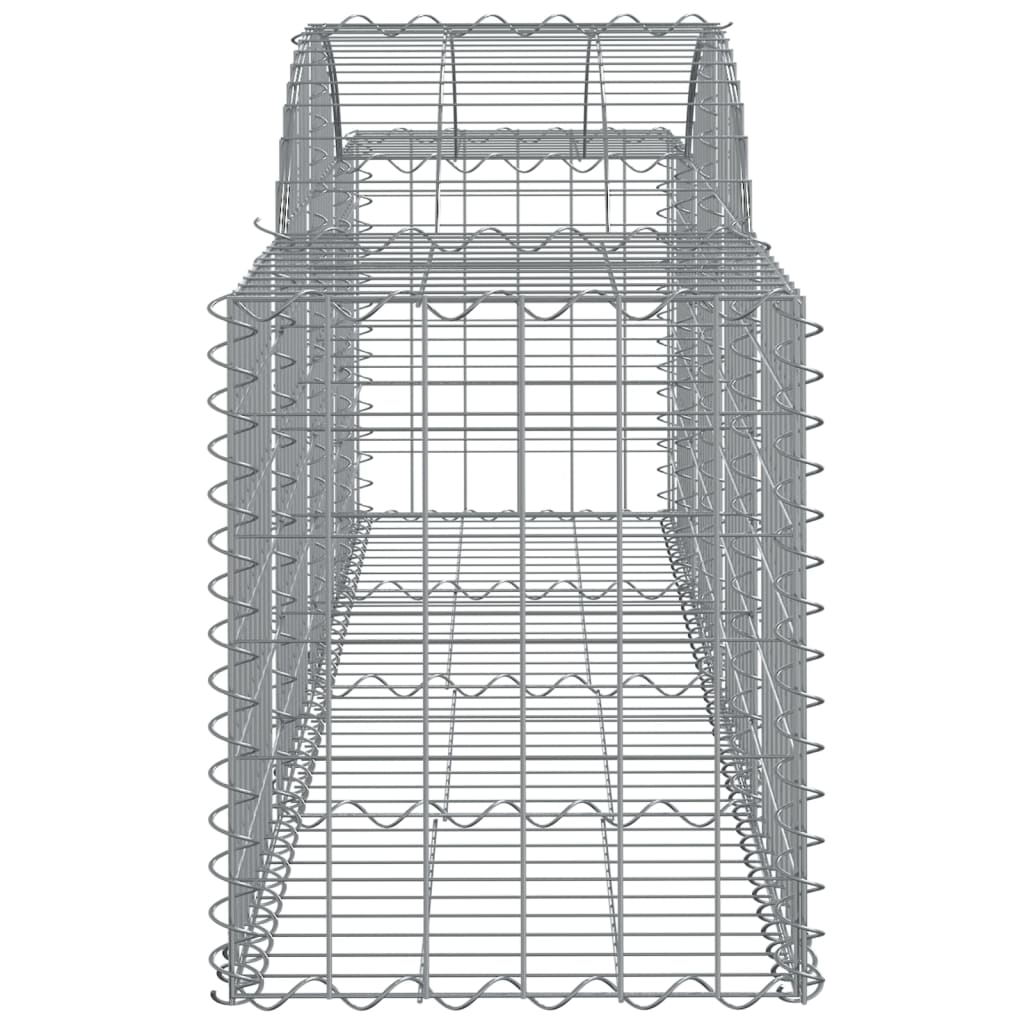 buet gabionkurv 200x50x60/80 cm galvaniseret jern