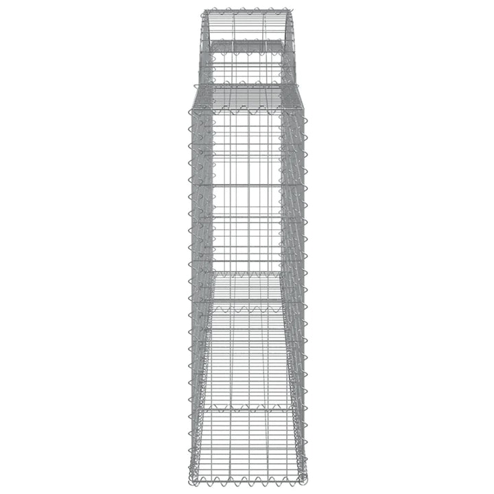 buet gabionkurv 300x30x100/120 cm galvaniseret jern