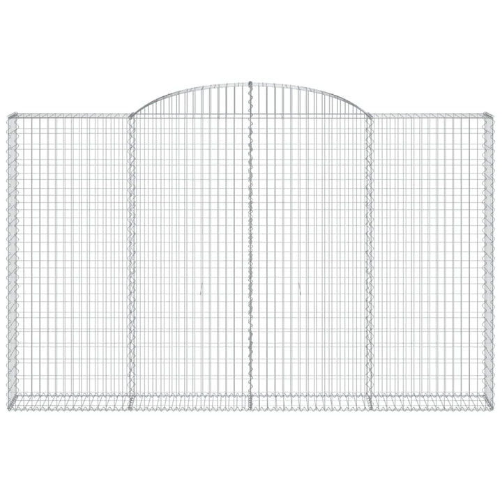buet gabionkurv 300x30x180/200 cm galvaniseret jern