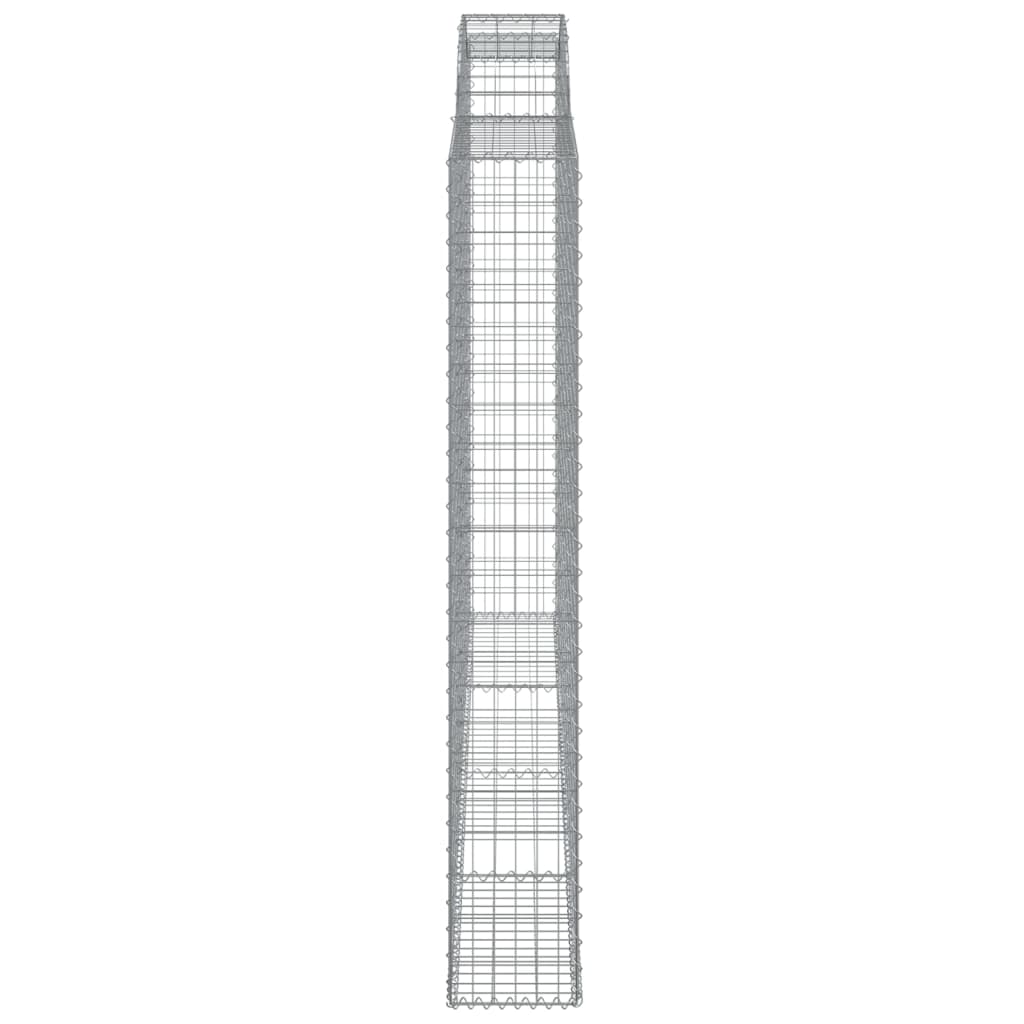buet gabionkurv 300x30x200/220 cm galvaniseret jern