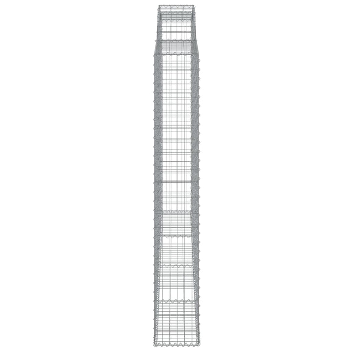 buet gabionkurv 300x30x200/220 cm galvaniseret jern