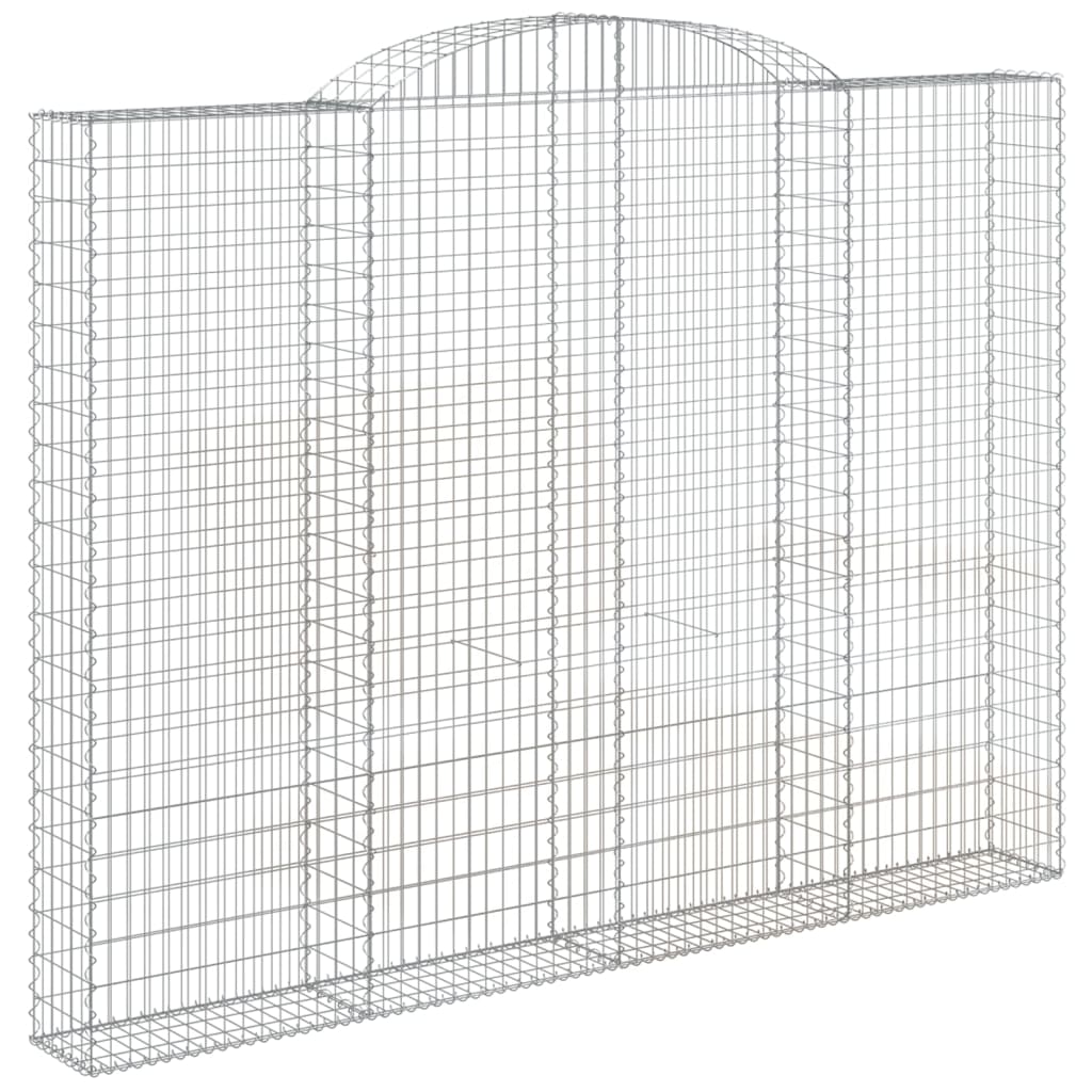 buet gabionkurv 300x30x220/240 cm galvaniseret jern
