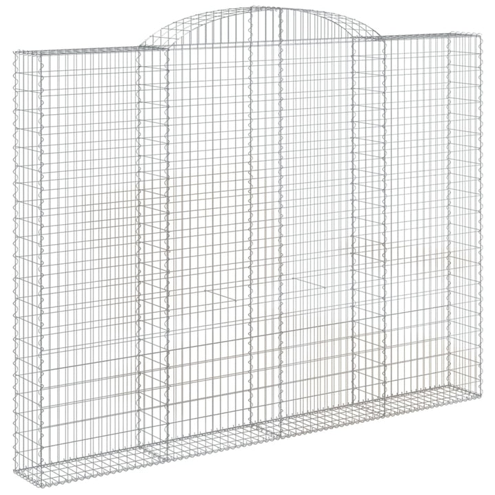 buet gabionkurv 300x30x220/240 cm galvaniseret jern