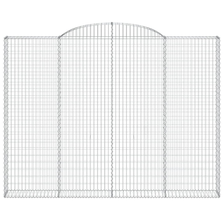 buet gabionkurv 300x30x220/240 cm galvaniseret jern