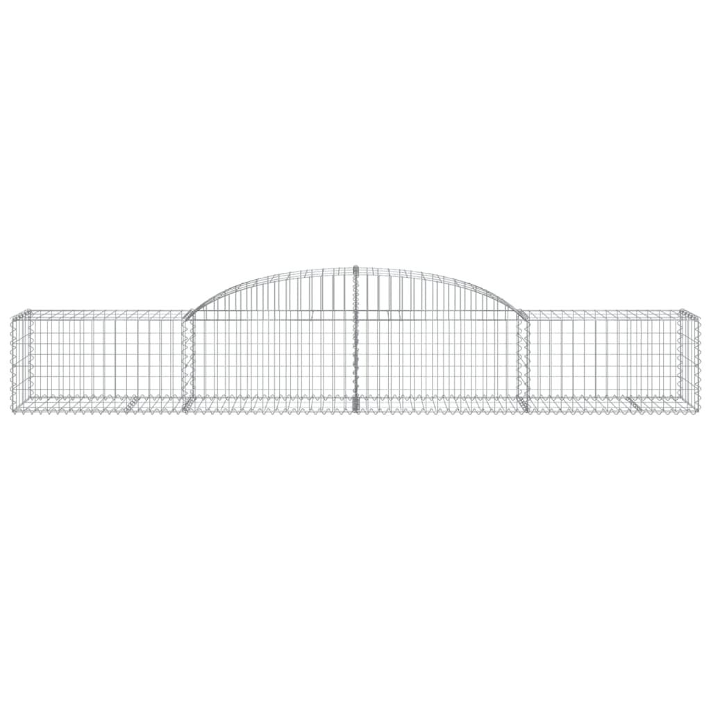 buet gabionkurv 300x50x40/60 cm galvaniseret jern