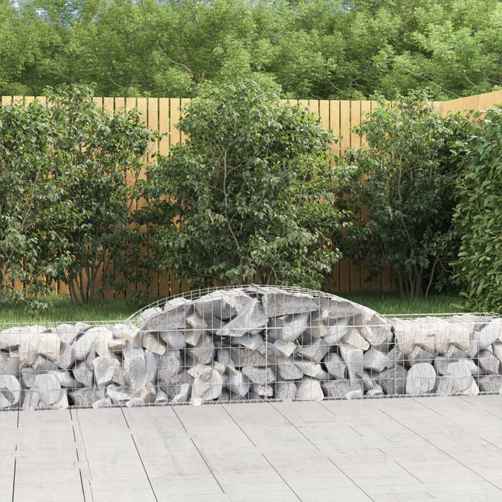 buet gabionkurv 300x50x40/60 cm galvaniseret jern