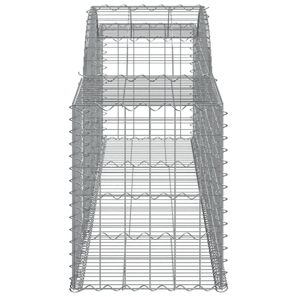 buet gabionkurv 300x50x60/80 cm galvaniseret jern