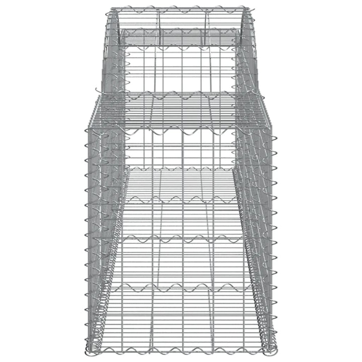 buet gabionkurv 300x50x60/80 cm galvaniseret jern