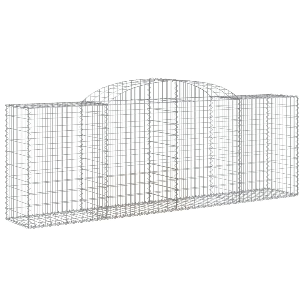 buet gabionkurv 300x50x100/120 cm galvaniseret jern