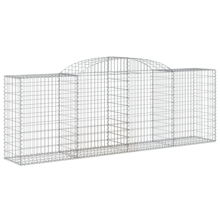 buet gabionkurv 300x50x100/120 cm galvaniseret jern