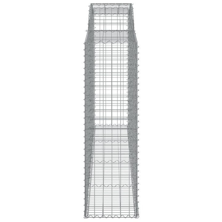 buet gabionkurv 300x50x160/180 cm galvaniseret jern